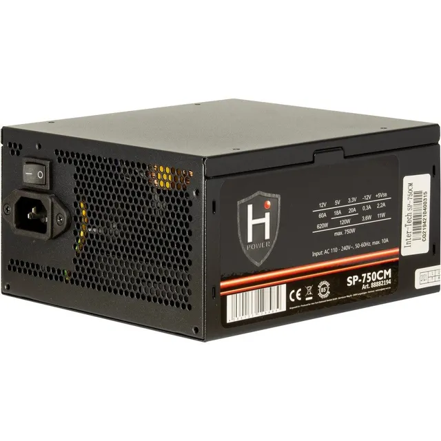 HiPower SP-750CM Strömförsörjning - 750 Watt - 140 mm - ATX 2.3 - 80 Plus Not certified