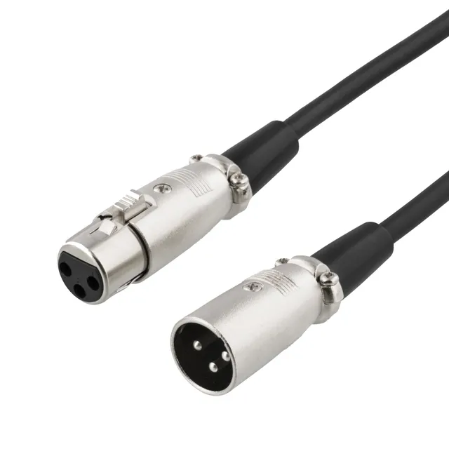 - Mikrofonkabel - XLR3 hane till XLR3 hona