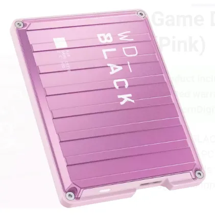 WD_BLACK P10 Game Drive WDBA2W0020BPK - Hårddisk - 2 TB - extern (portabel) - 2.5 - USB 3.2 Gen 1 - rosa