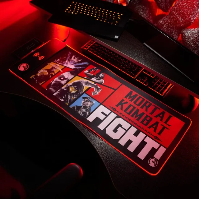 Mortal Kombat XL RGB Gaming Mat with 15W Wireless Charger