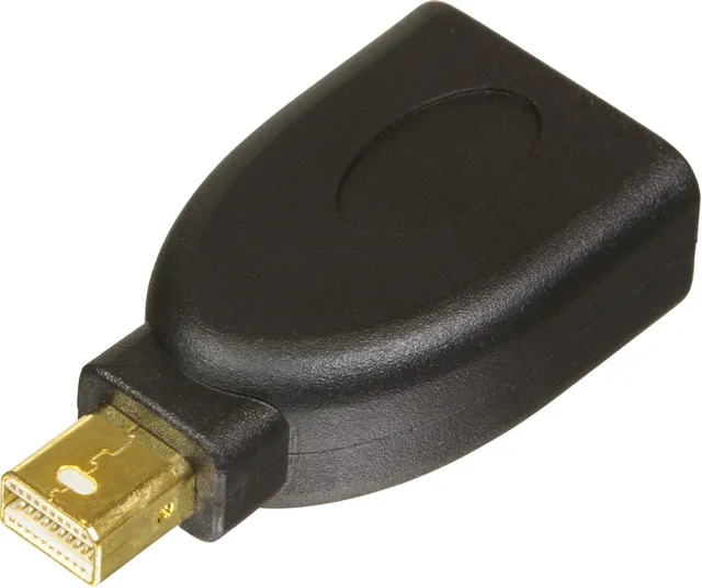 Mini DisplayPort ha till DisplayPort ho, svart (MDP-DP)