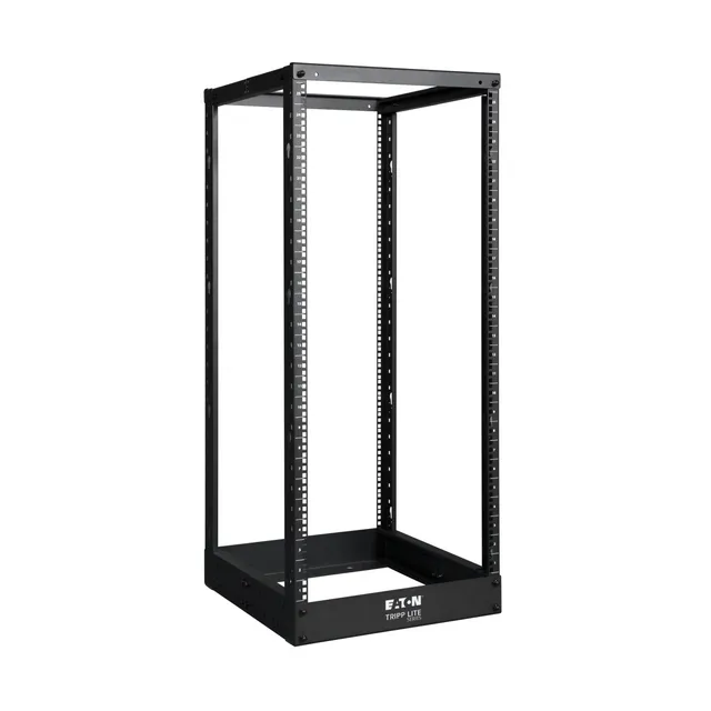 25U 4-Post Open Frame Rack Cabinet Square Holes 1000lb Capacity - rack - 25U
