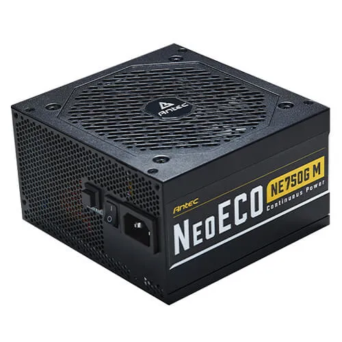 NeoECO Gold Modular NE750G M Strömförsörjning - 750 Watt - 120 mm - ATX 2.4 - 80 Plus Gold certificate