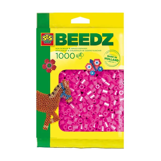 Iron-on Beads - Neon Pink 1000pcs.