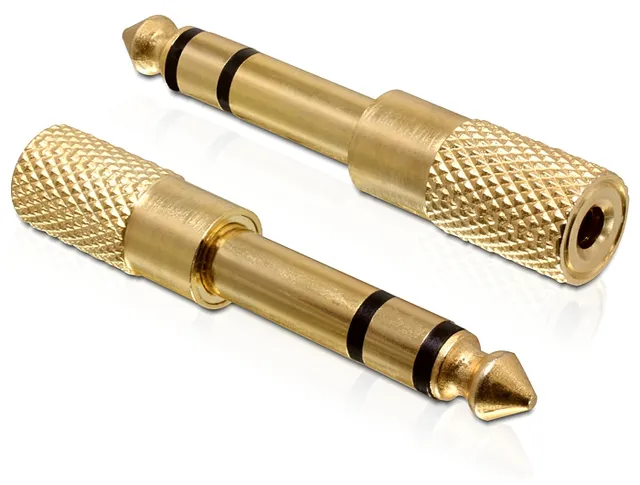 3,5 mm till 6,3 mm Stereo Guld