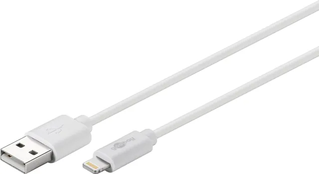 USB-A till Lightning-kabel Vit 2 m