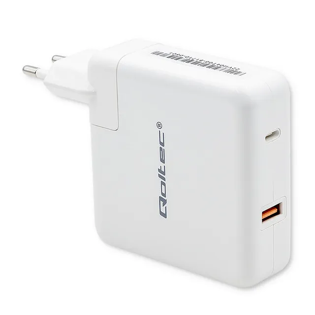 GaN Fast 51710 Nätadapter - 108 W - USB-A/USB-C - Vit