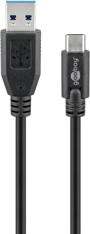 USB-A till USB-C-kabel Svart 2 m
