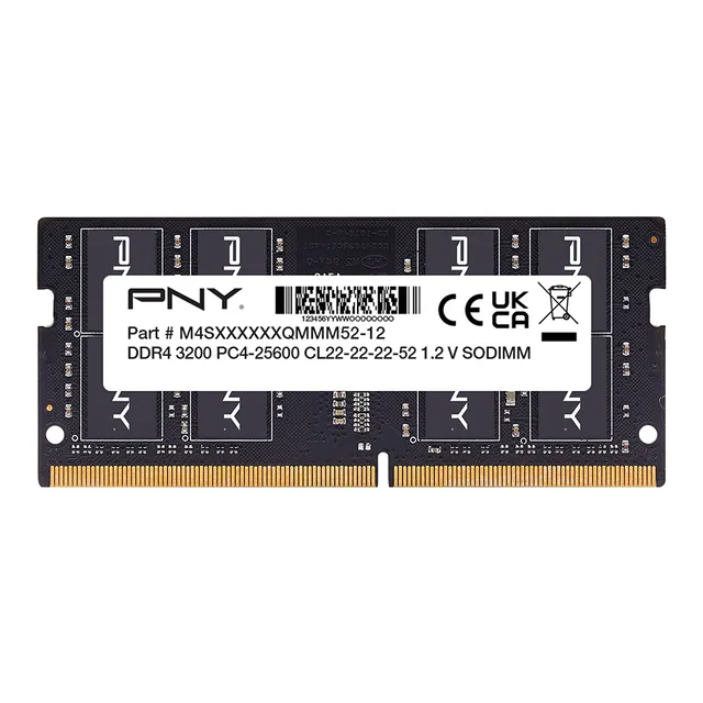 PNY Performance - DDR4 - modul - 16 GB - SO DIMM 260-pin - 3200 MHz / PC4-25600 - CL22 - 1.2 V - ej buffrad - icke ECC
