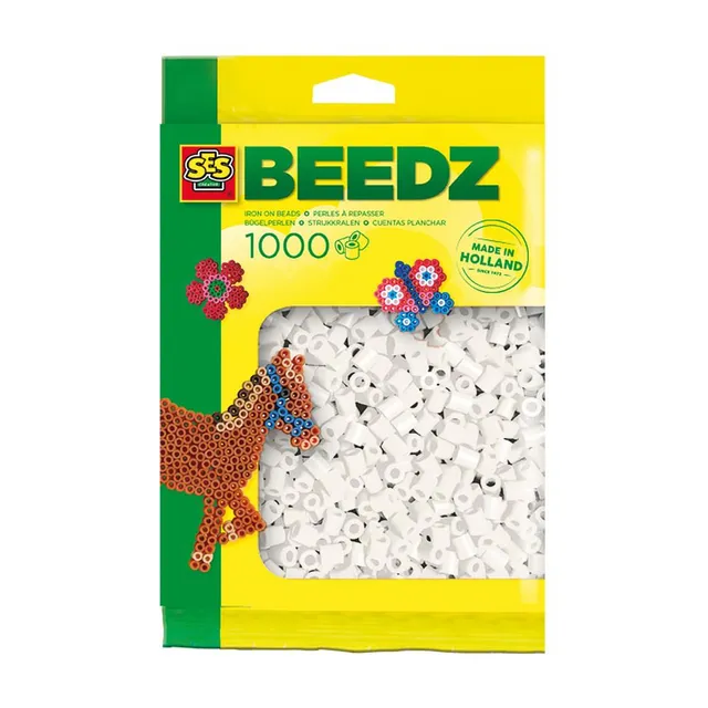 Fuse Beads - White 1000pcs.