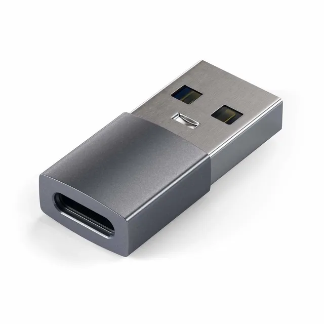 USB-A till USB-C adapter (space gray)
