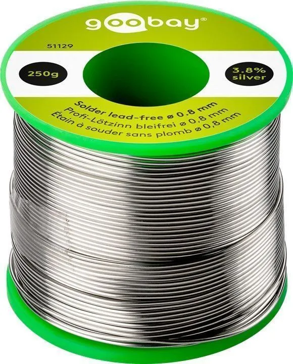 Professionell lödtenn blyfri, ø 0,8 mm, 250 g