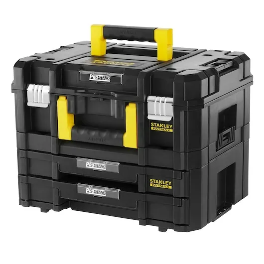 FATMAX FMST1-71981, Verktygslåda, Plast, Svart, Gul, 18,8 l, Gångjärn, 335 mm