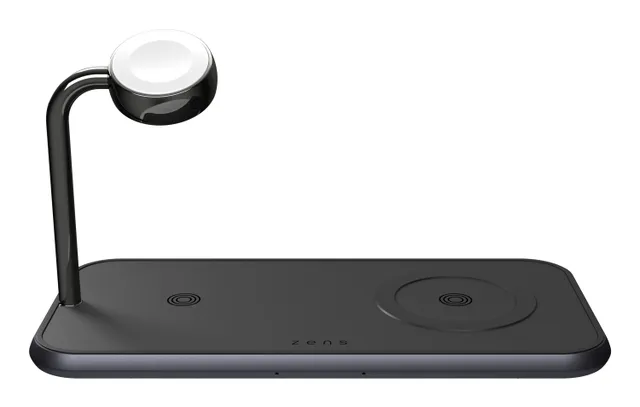 Dual+Watch Aluminium Magnetic Wireless Charger Black