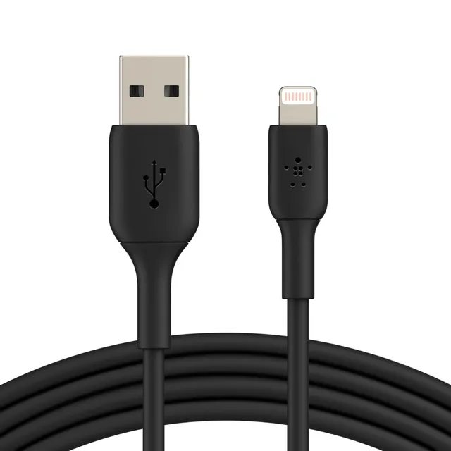 USB-kabel Belkin BoostCharge USB-A till Lightning, 1 meter - Svart