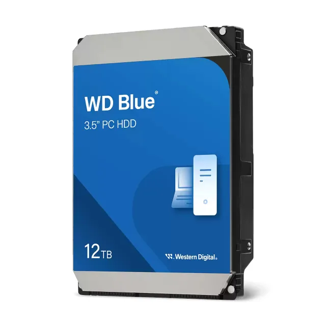 WD Blue - Hårddisk - 12 TB - inbyggd - 3.5" - SATA 6Gb/s - 7200 rpm - buffert: 512 MB