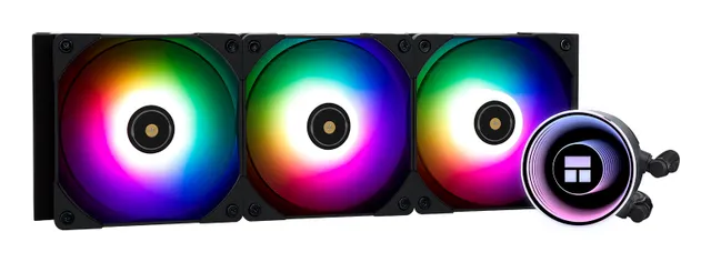 Frozen Notte 360 BLACK ARGB V2 - Kylsystem med vätska till processorn - (för: LGA115x Socket, LGA1200, LGA1700, LGA1851, LGA2011, LGA2066, FM1, FM2, FM2+, AM2, AM2+, AM3, AM3+, AM4, AM5) - 120 mm - svart