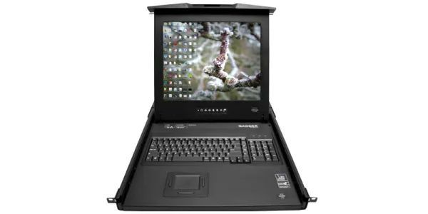 RDX 1000 - KVM-konsol med omkopplare för
