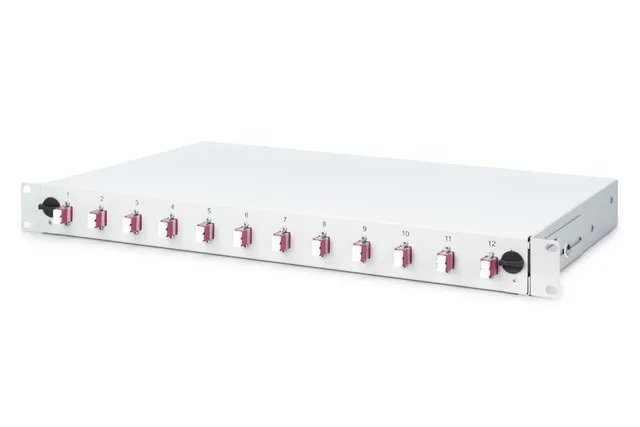 Professional DN-96331-4 - Fiberoptisk skarvlåda - LC x 24 - 1U - 19