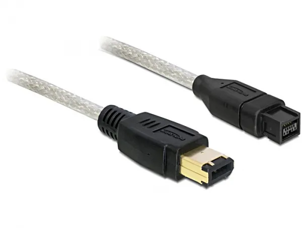 - IEEE 1394-kabel - FireWire 800 (hane) til