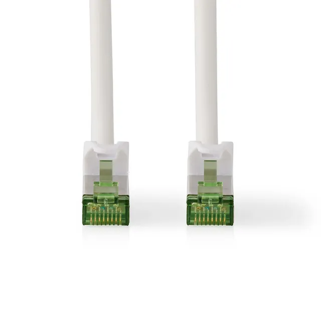 CAT7 nätverkskabel | S/FTP | RJ45 hane | RJ45 hane | 3.00 m | Snagless | Rund | LSZH | Vit | Låda