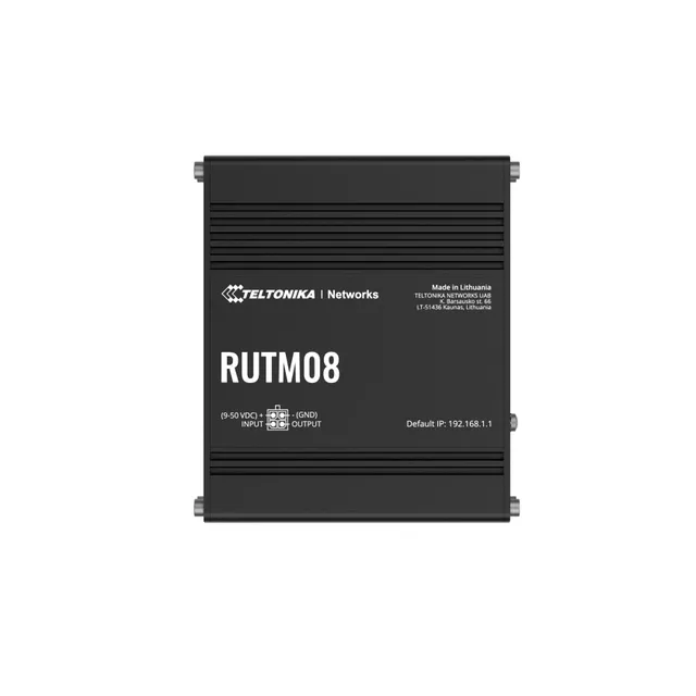 RUTM08 Industrial Wired Router (RUTM08000000 / Standard package with EU PSU) - Router