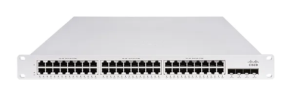 Meraki MS150 48FP-4G - Switch - Administrerad - 48 x 10/100/1000 (PoE+) + 4 x Gigabit SFP - rackmonterbar - PoE+ (740 W) - för P/N: MA-CBL-100G-