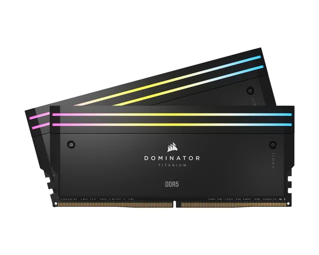 Dominator Titanium DDR5-6000 - 64GB - CL30 - Dual Channel (2 pcs) - Intel XMP - Svart med RGB