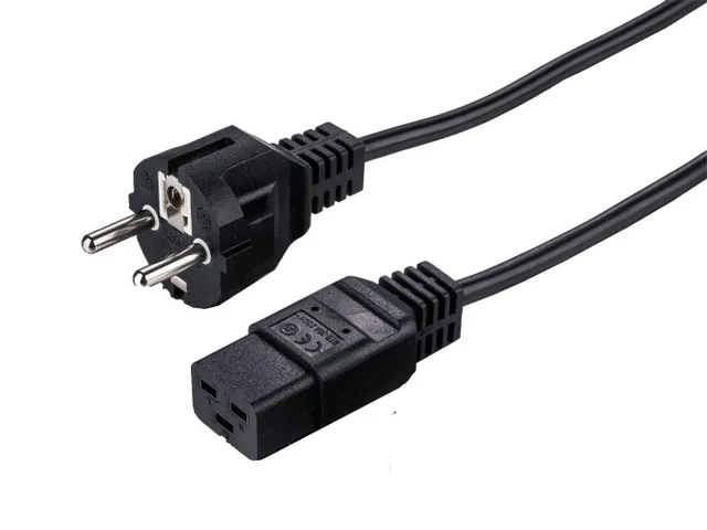 - Strömkabel - IEC 60320 C19 till power CEE