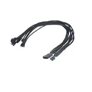 Förgreningskabel till 4-pins - 1 Molex till 5 PWM 9 - Svart