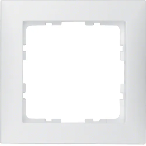 Frame 1gang berker s1 polar white