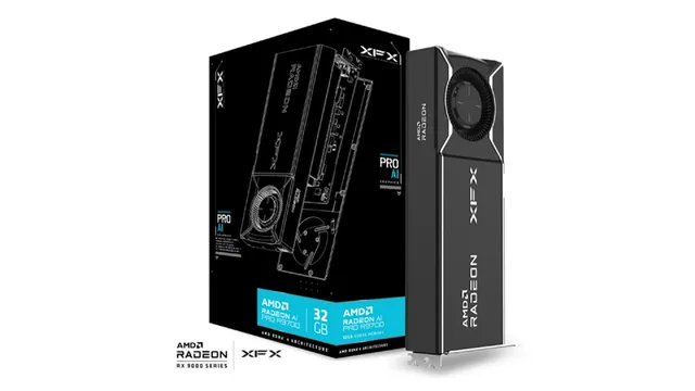 XFX Radeon AI PRO R9700 32 Gt -näytönohjain
