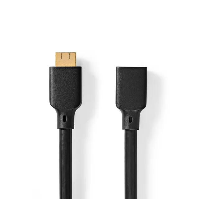 Ultra High Speed HDMI ™ kabel | HDMI™ Kontakt | HDMI™ Utgång | 8K@60Hz | 48 Gbps | 1.00 m | Rund | 7.9 mm | Svart | Låda