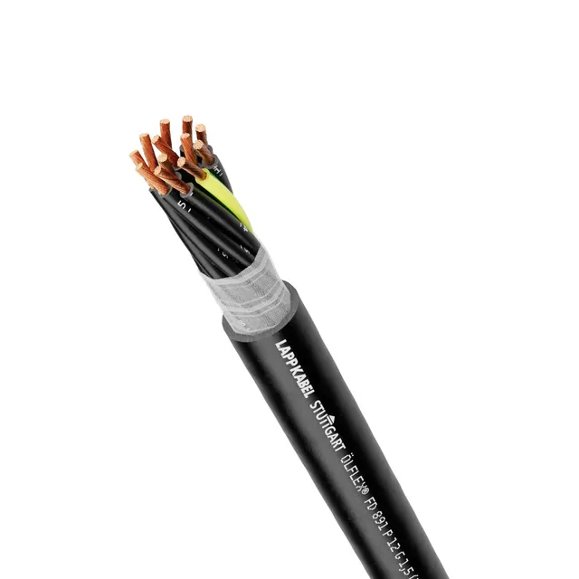 Lapp ÖLFLEX FD 891 P, 50 m, 1,5 mm ², Svart, PVC, 172,8 kg/km, 318 kg/km