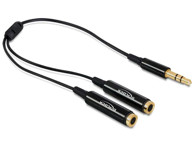 - Ljudsplitter - mini-phone stereo 3.5 mm h