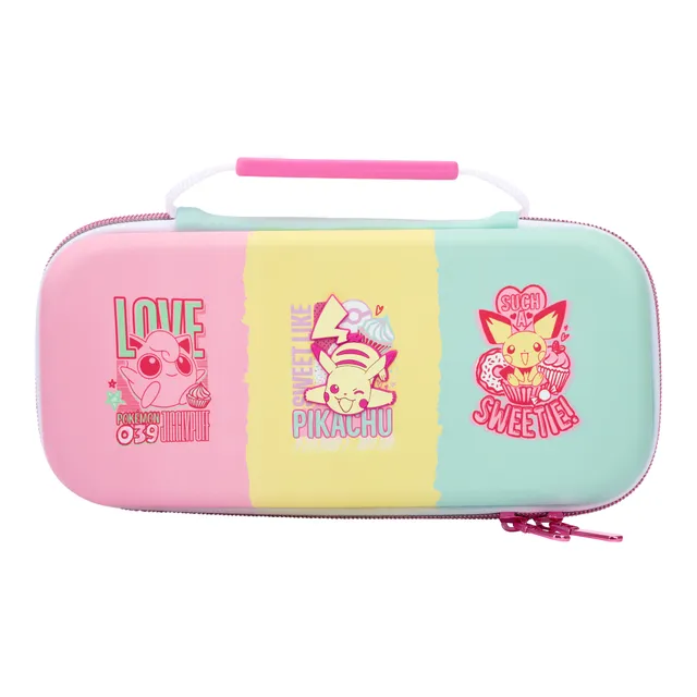 skyddsfodral för Nintendo Switch – Pokémon: Goda vänner, Mobilskal, Nintendo, Grön, Rosa, Gul, Filt, Gummi, Nintendo Switch, Nintendo Switch Lite, Nintendo Switch OLED, Reptålig