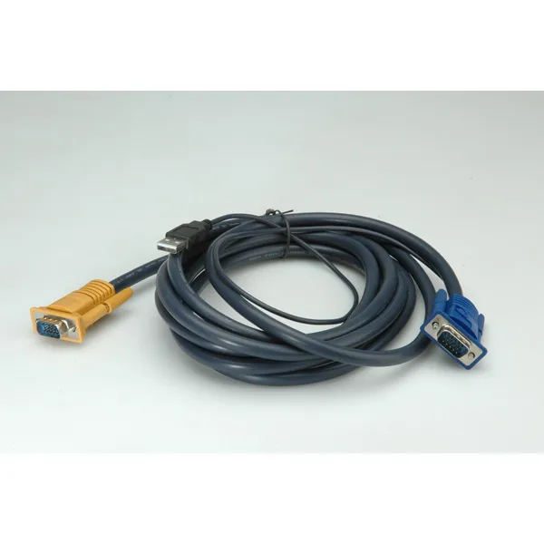 11.99.5501, 3 m, Svart, Grå, SPHD-15, USB, HD-15, Hane/Hane, 14,99,3223, 14,99,3222