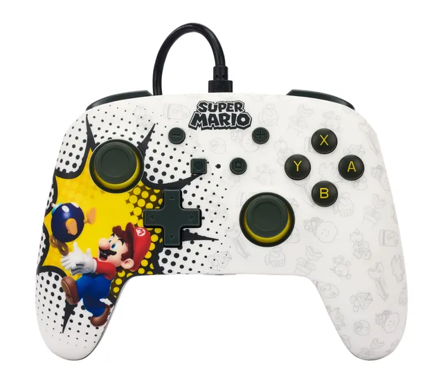 Förbättrad trådbunden handkontroll för Nintendo Switch - Bob-omb Blast - Wired Controller - Nintendo Switch