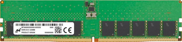 32 GB (1x32GB) DDR5-5600 Crucial Micron UDIMM CL46 ECC