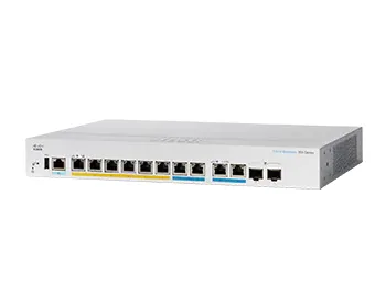 Business 350 Series CBS350-8MGP-2X - Switch - L3 - Administrerad - 6 x 10/100/1000 (PoE+) + 2 x 2.5GBase-T (PoE+) + 2 x combo 10 Gigabit SFP+/RJ