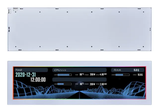SM088W, Universal, Display, Vit, 5 V, 237 mm, 73 mm