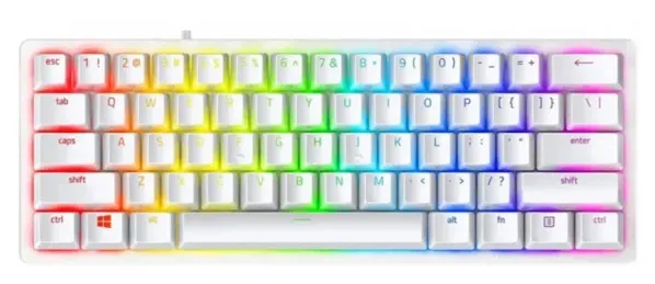Huntsman V3 Pro Mini (60%) - Analog Optical Gen-2 - Gaming Keyboard - Utan numpad - Engelska (US) - Vit