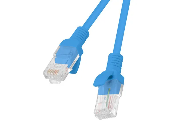 patch cable - 25 cm - blue RAL 5012 - Blå - 0.25m