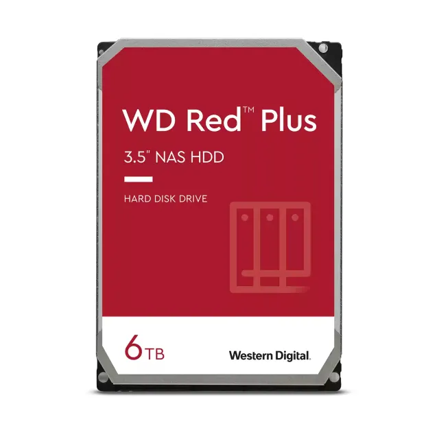 Red Plus WD60EFPX - Hårddisk - 6 TB - inbyggd -