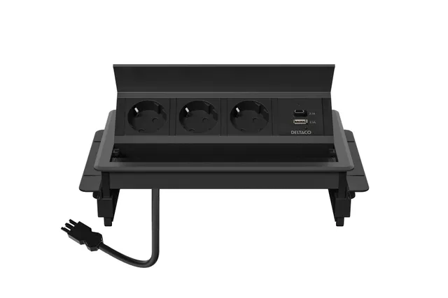 OFFICE - power strip - 1x21W A+C USB GST18 cable connector in-desk flip-up