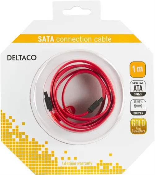 SATA/SAS-kabel, rak-rak, 1m