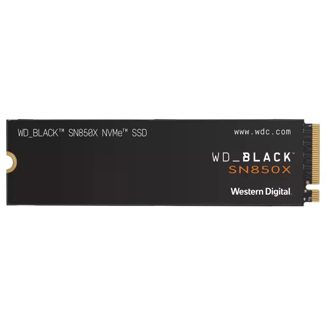 WD_BLACK SN850X NVMe SSD WDBB9G0010BNC - SSD - 1 TB - inbyggd - M.2 2280 - PCIe 4.0 (NVMe) - svart