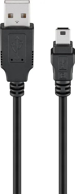 USB-A- till Mini USB-kabel Svart 1,8 m