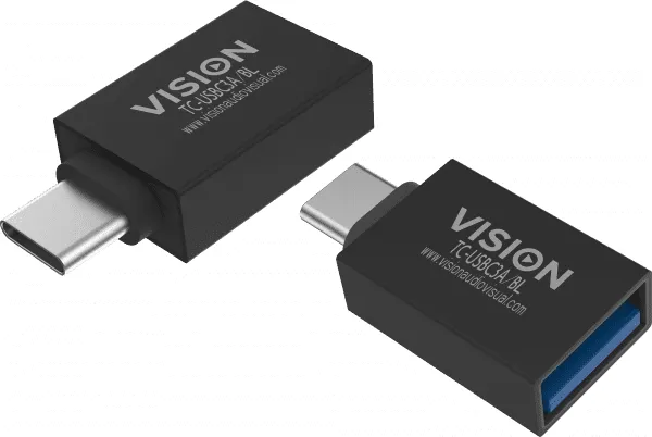 Professional installation-grade USB-C to USB-A adapter - LIFETIME WARRANTY - plugs into USB-C and has full-sized USB-A 3.0 socket - USB-C (M) t
