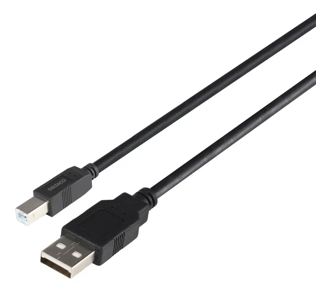 - USB-kabel - USB (hane) till USB typ B (h